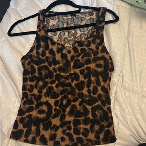 Leopard Print Tank Top